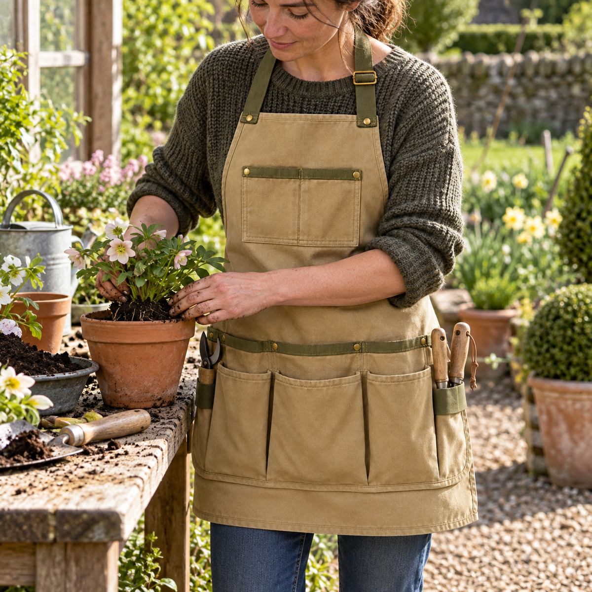 Canvas Garden Tool Apron