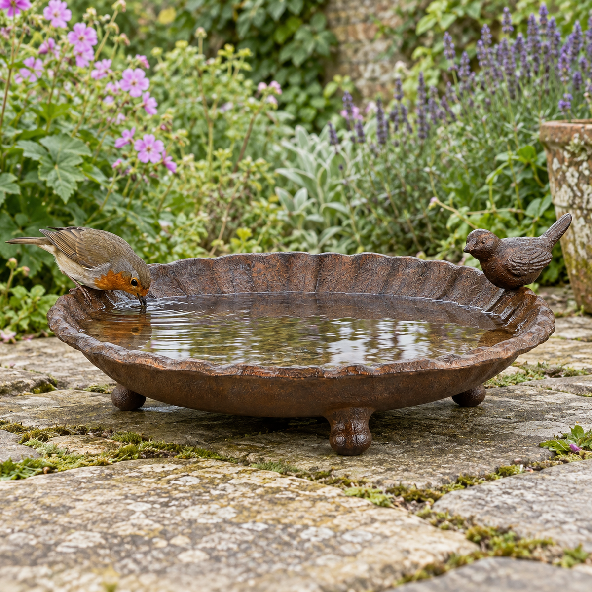 Cast Iron Bird Bath Bowl