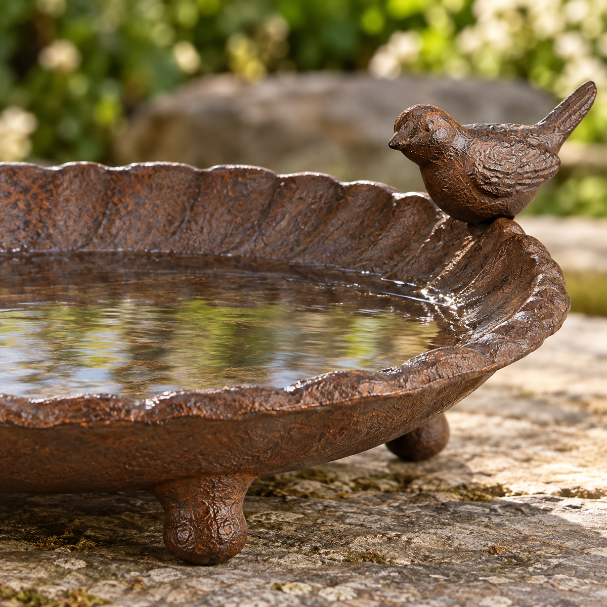 Cast Iron Bird Bath Bowl